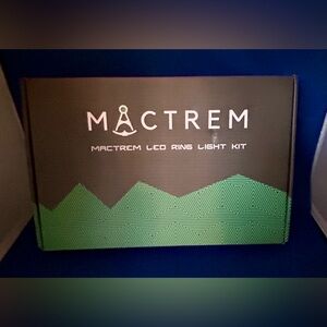 MACTREM 6" LED Ring Light with Tripod Stand.